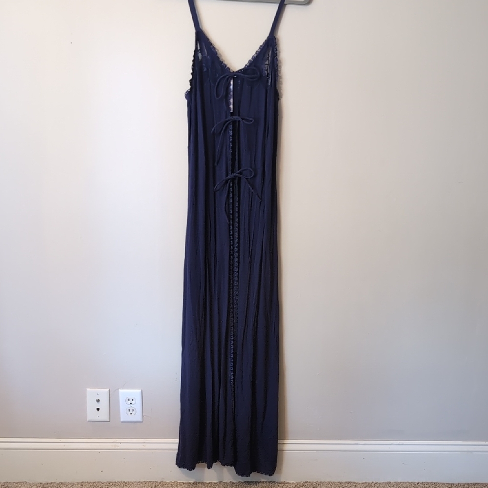 Savage X Fenty Blue Tie Front Nightgown/Robe